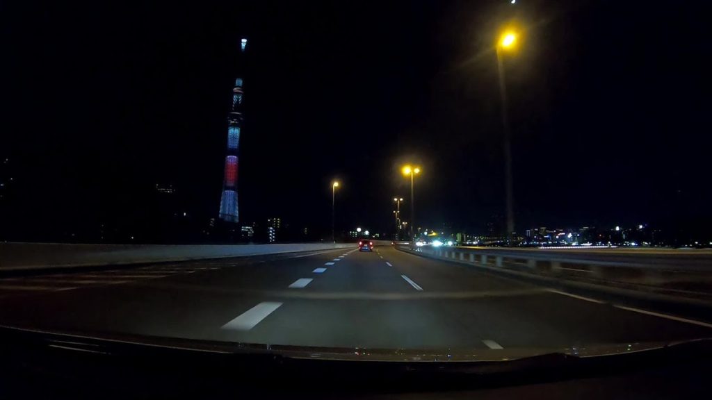 【首都高東京線 夜景めぐりドライブ 2020】首都高川口JCT→東京スカイツリー→江戸橋JCT / GoPro Time Warp