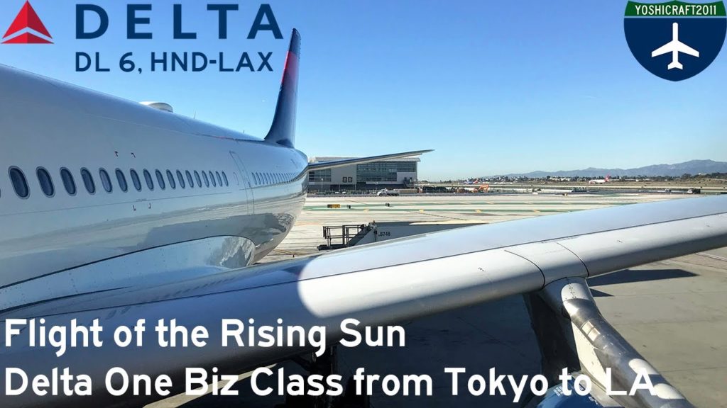 Flight of the Rising Sun - Delta One Business Class from Tokyo to LA (DL6, HND-LAX)