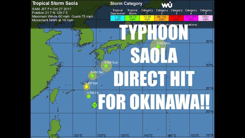 TYPHOON SAOLA IMPACTS OKINAWA!!