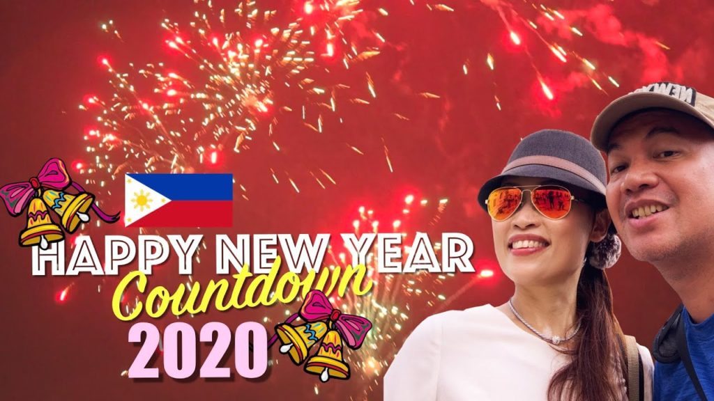 New Year Celebration 2020. Fireworks & Media Noche in Philippines home #philippines