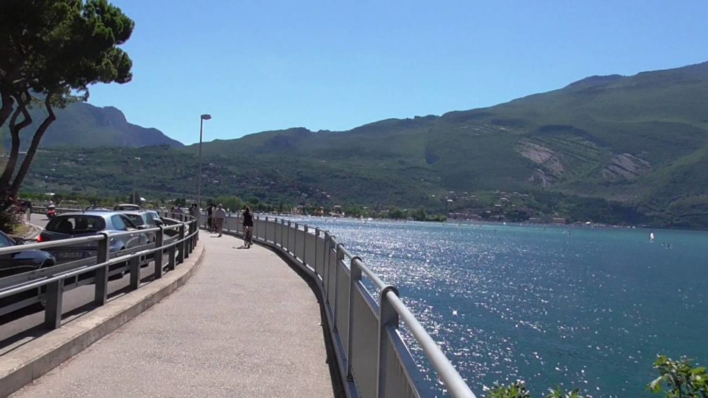 Coastal walkway to Torbole Riva Del Garda