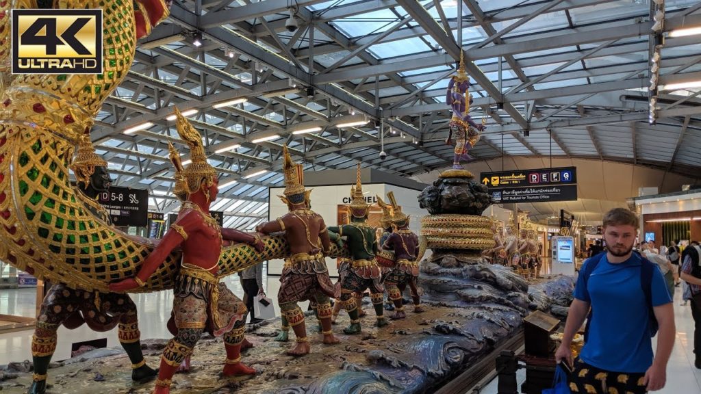 ⁴ᴷ Bangkok Airport (BKK) – Suvarnabhumi Departures Lounge, Luxury designer shopping ⁴ᴷ Bangkok Airport (BKK) - Suvarnabhumi Departures Lounge, Luxury designer shopping