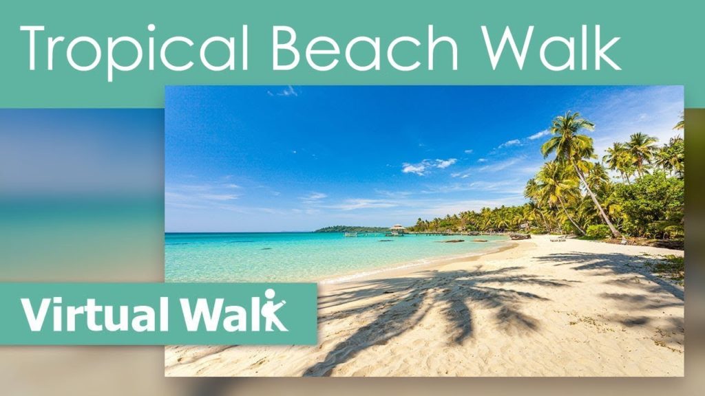 Virtual Tropical Beach Walk in Amazing Thailand with Sea Sounds - Never get Bored on the Treadmill