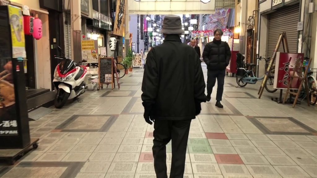 Camminata ad Osaka SOLO rumori della città ASMR