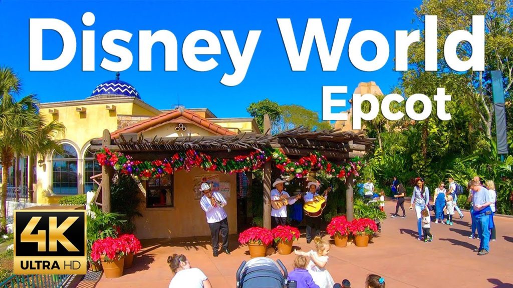 Epcot Disney World, Orlando Walking Tour (4K Ultra HD 60fps)