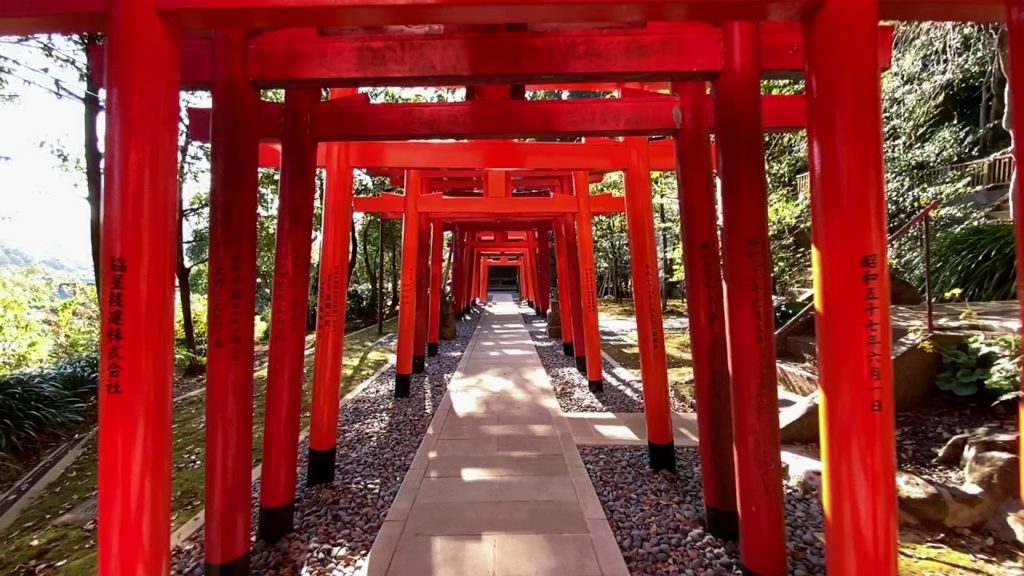 Torii gates at Suwa-jinja Shrine, Nagasaki,