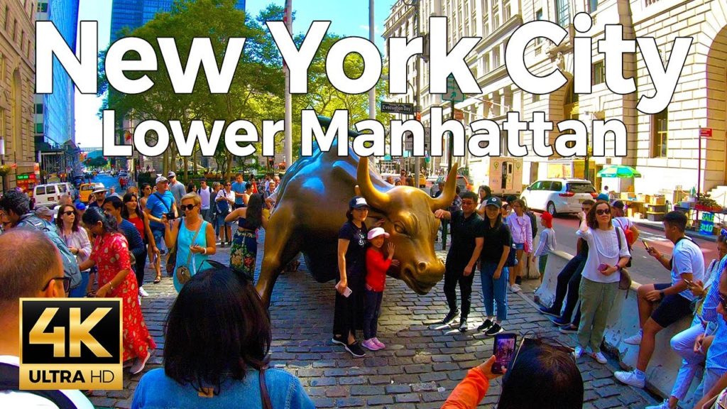 Lower Manhattan Walking  Tour - New York City Part 2 (4k Ultra HD 60fps)