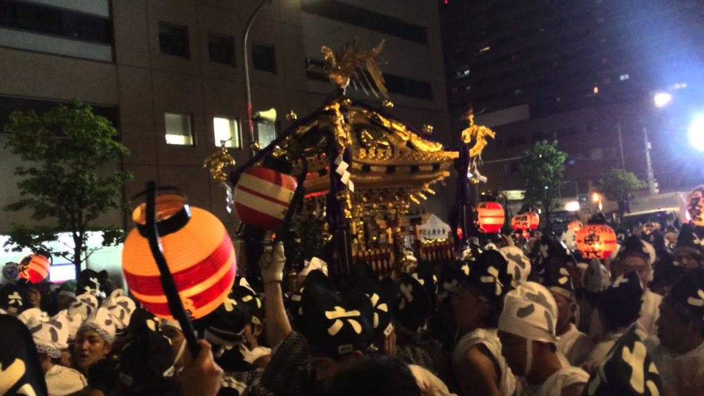 portable shrine - Kurayami Matsuri (Black Night Festival, Japan)