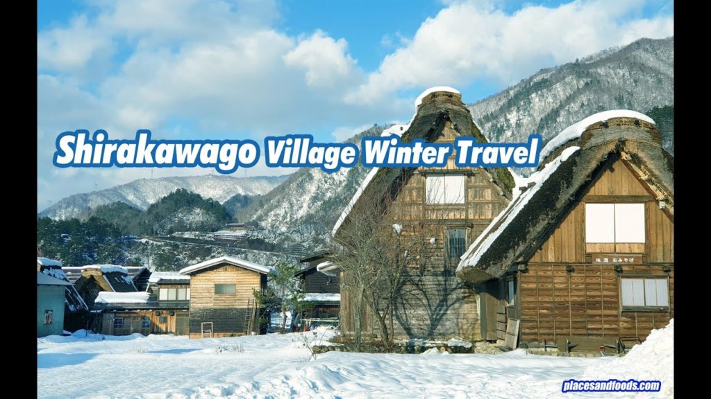 Shirakawago Village Winter Travel Gifu Japan
