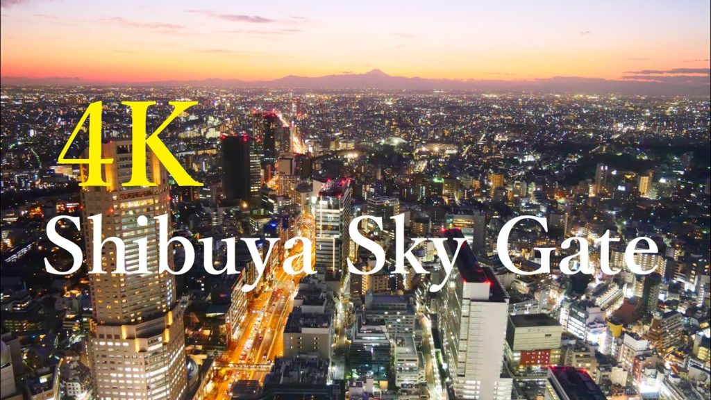 【4K Japan View】渋谷 Sky Gate in Shibuya Scramble Square for 1 hour