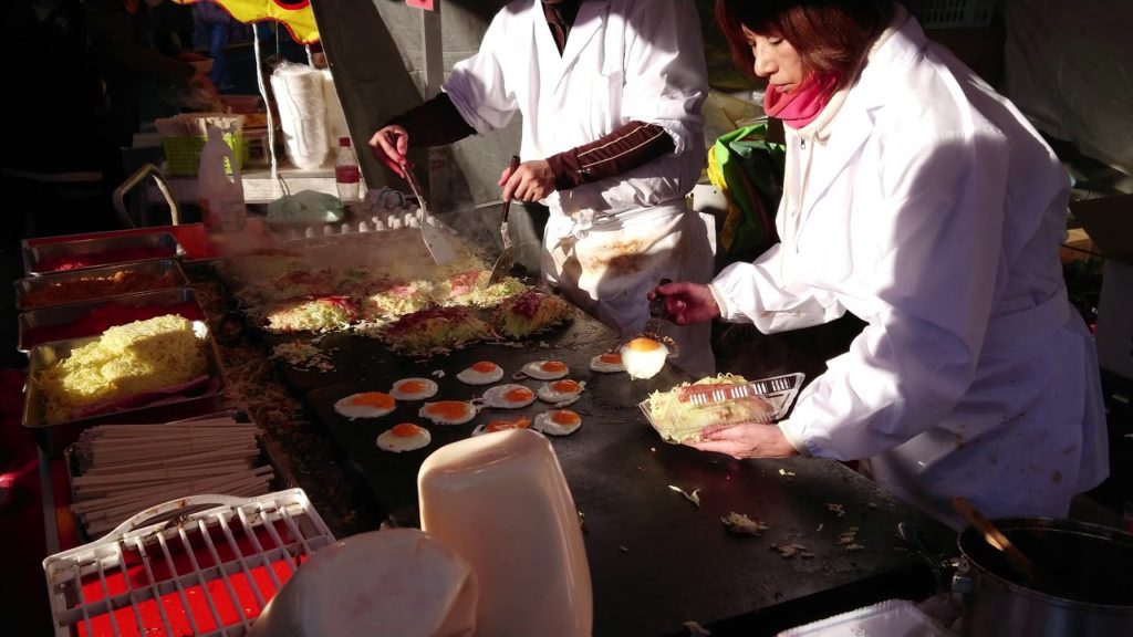 Japanese Street Food - Okonomiyaki