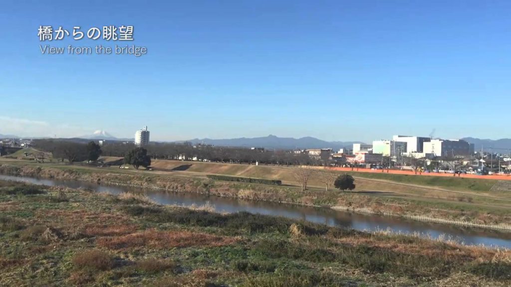 狭山市 入間川の橋 秩父連山 奥多摩 富士山 眺望