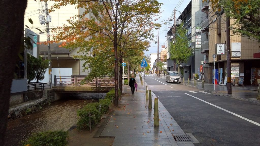 Kyoto 4k - City Walk - Walking down the street in Kyoto - Autumn 2019