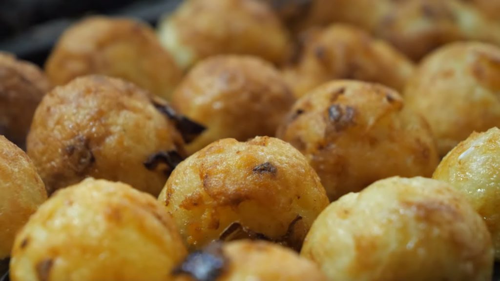 Taiwanese Street Food - Takoyaki, Fried Quail Egg with Sliced Sausage