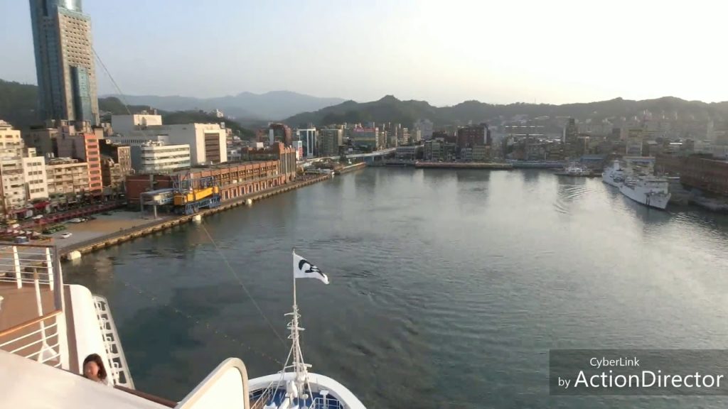 Majesty Princess 盛世公主號 | Keelung Harbour Taiwan to Kagoshima Japan | 台灣基隆港 到 日本鹿兒島 | Timelapse