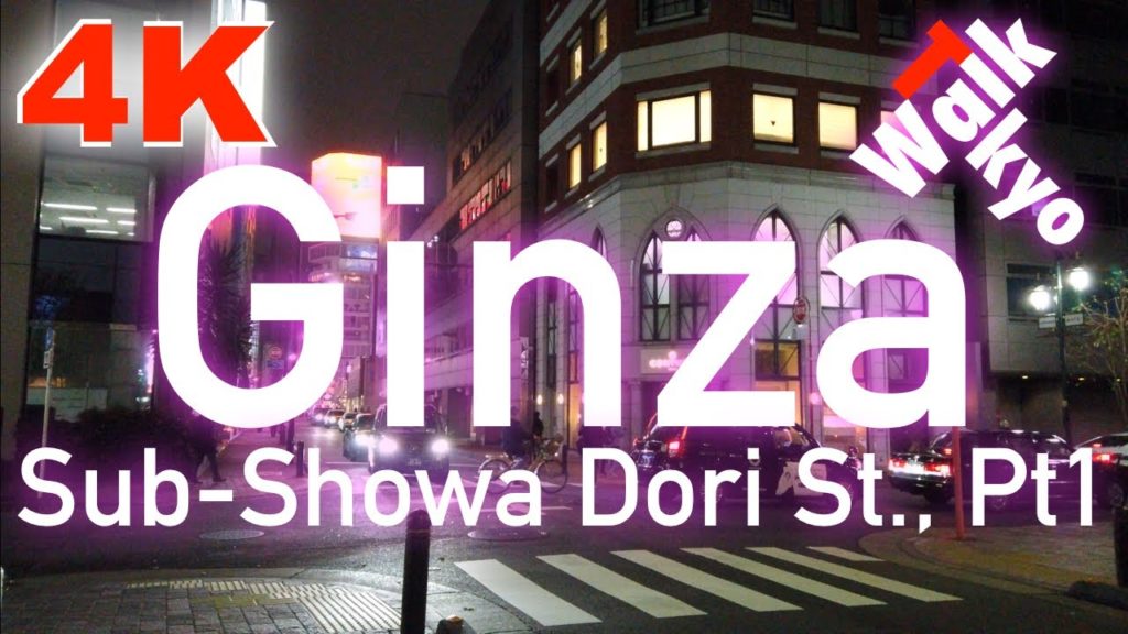 Ginza Sub-Showa Dori St., Part 1, Ginza, Tokyo, November 2019 [4K]