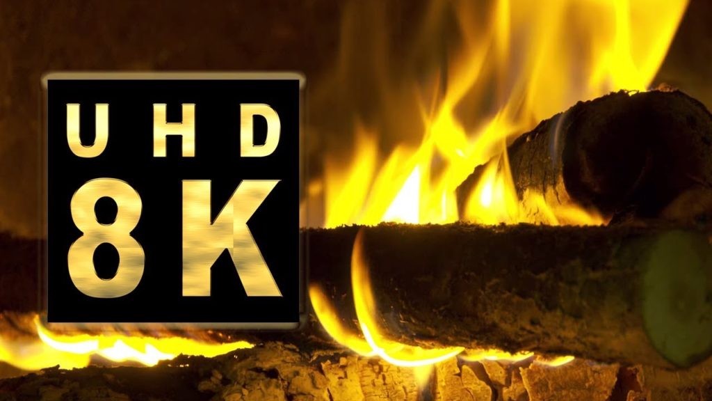 ASMR 8K fireplace