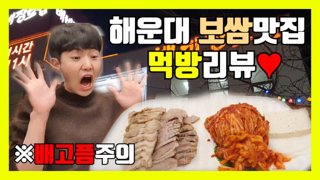 해운대 보쌈맛집! 배비장보쌈 먹방리뷰 브이로그! Pork Bossam Mukbang eating show