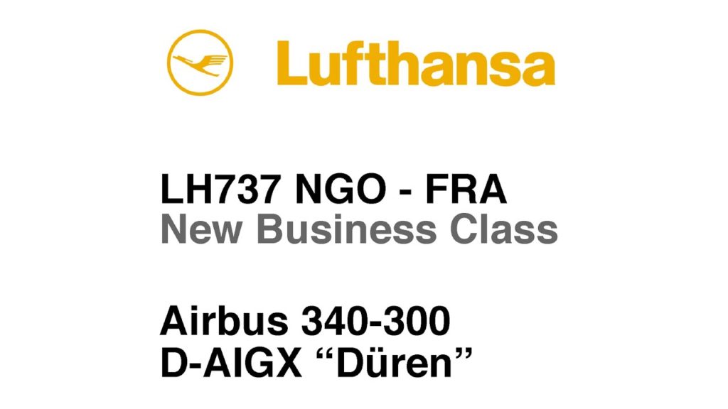 TRIP REPORT | Lufthansa | A340 | Business Class | Nagoya to Frankfurt | Full Flight