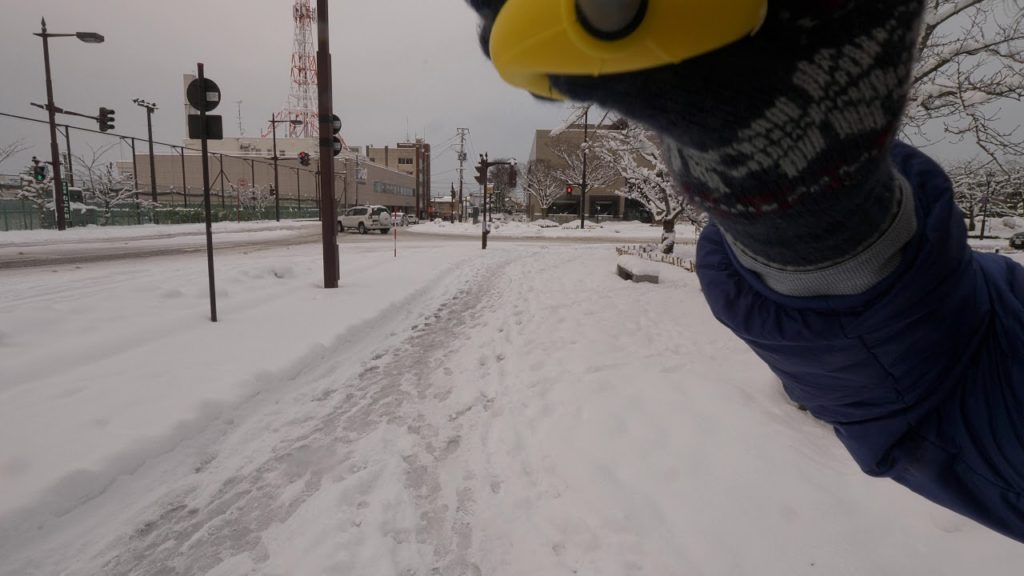 【4K】Winter walk from Hirosaki castle to Hirosaki station 【4K】Winter walk from Hirosaki castle to Hirosaki station