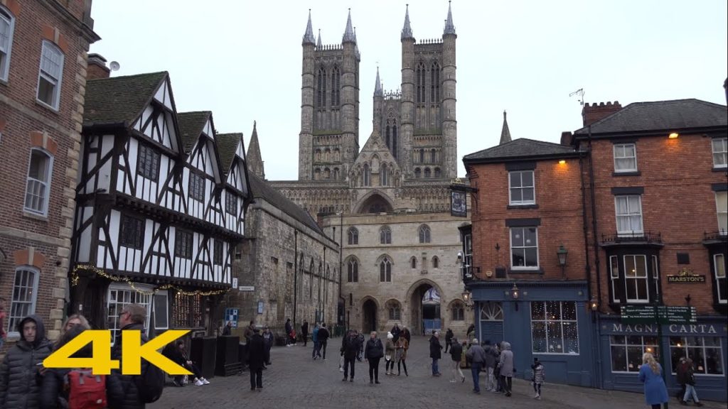 Lincoln Walk: Steep Hill | Lincoln Cathedral | Lincoln Castle【4K】