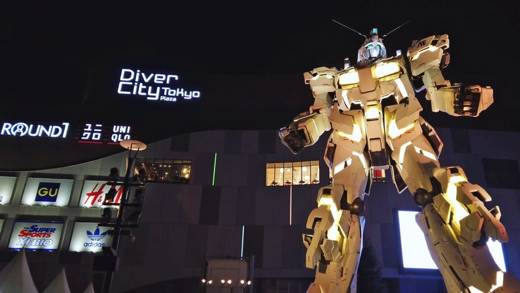 Christmas colored Tokyo Odaiba night - 4K UHD