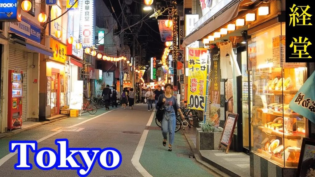 HQ Sound🎧4K　Night Walking Tokyo ✨ Kyodo Shopping Street　東京農業大学のある街、世田谷・経堂 を夜散歩　【高音質】Japan　日本東京