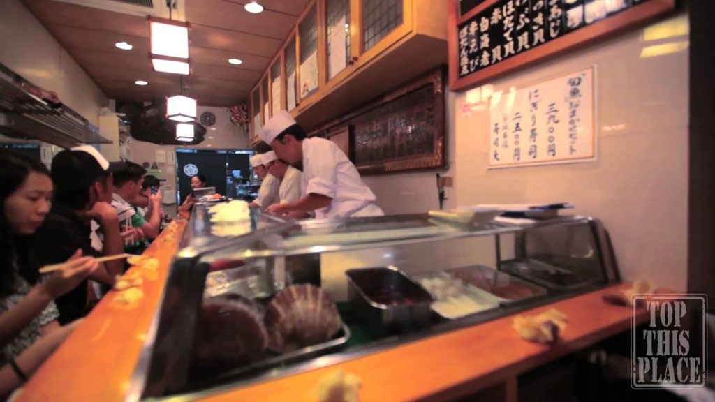 Sushi Dai at Tsukiji fish market Tokyo, Japan