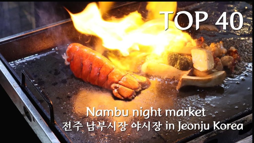 Best Korean Street Food Nambu Night Market in Jeonju Hanok Village 전주 남부시장 야시장