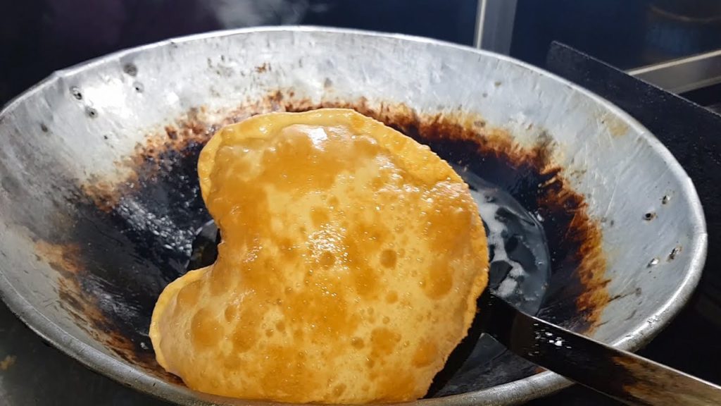 OMG!! Luchi Fry and Eat- How to Make Luchi | Indian Street Food