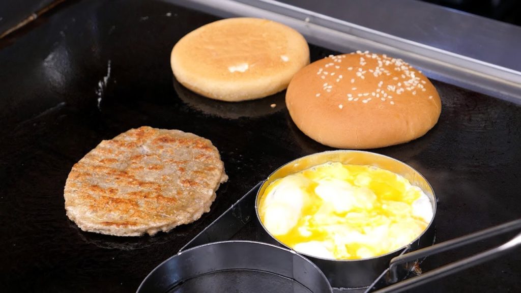 Double Cheeseburger - Korean street food