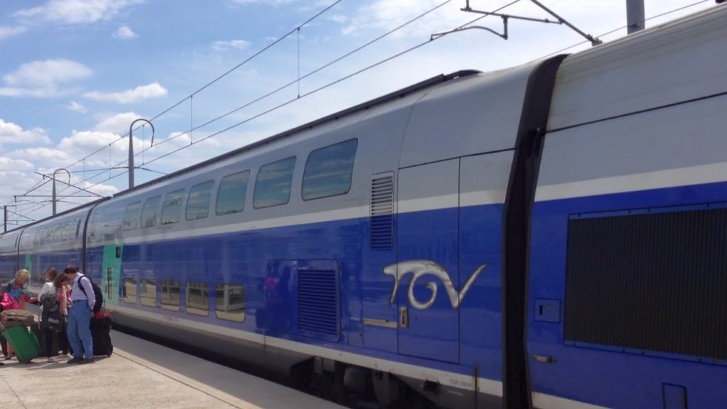 Paris - Avignon on French TGV High Speed Train