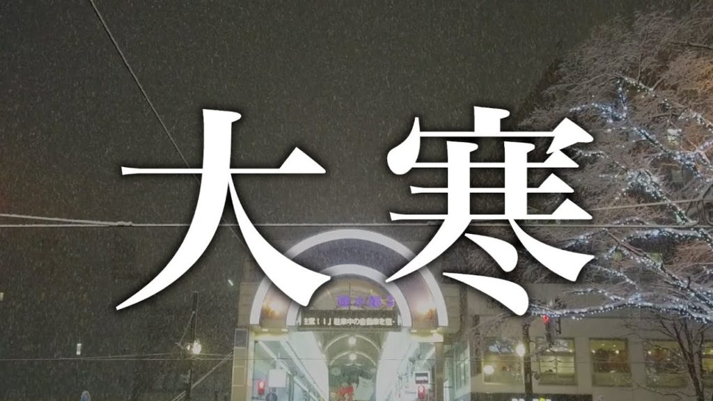 【大寒】やっと雪が降ってきた！札幌駅と大通狸小路の様子 @北海道札幌市 Snowstorm in Sapporo city, hokkaido
