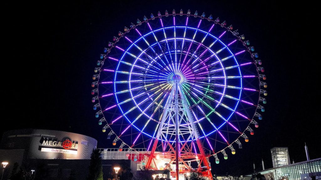 【4K】[東京夜景] お台場 大観覧車 2019/11/30 [Tokyo Night View] Odaiba Tokyo Bay Ferris wheel