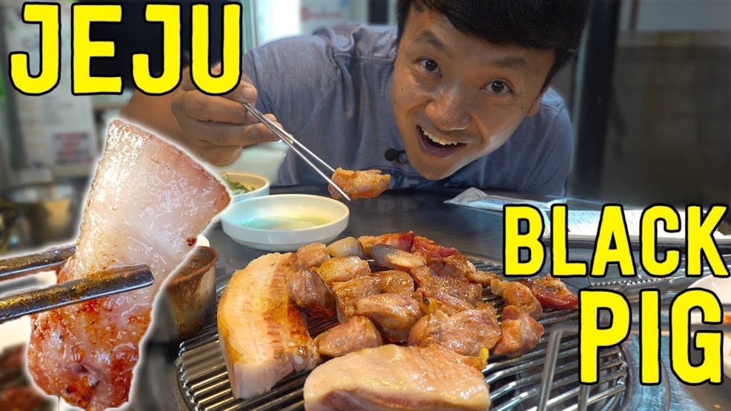 KOREAN BBQ SPECIAL: BBQ Black Pork in Jeju South Korea