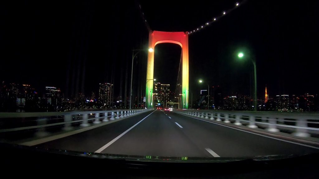 【Tokyo Night Drive 2020】首都高夜景めぐりドライブ　湾岸線→レインボーブリッジ(11)→東京タワー(C1)→東京駅(Y 八重洲乗客降り口)