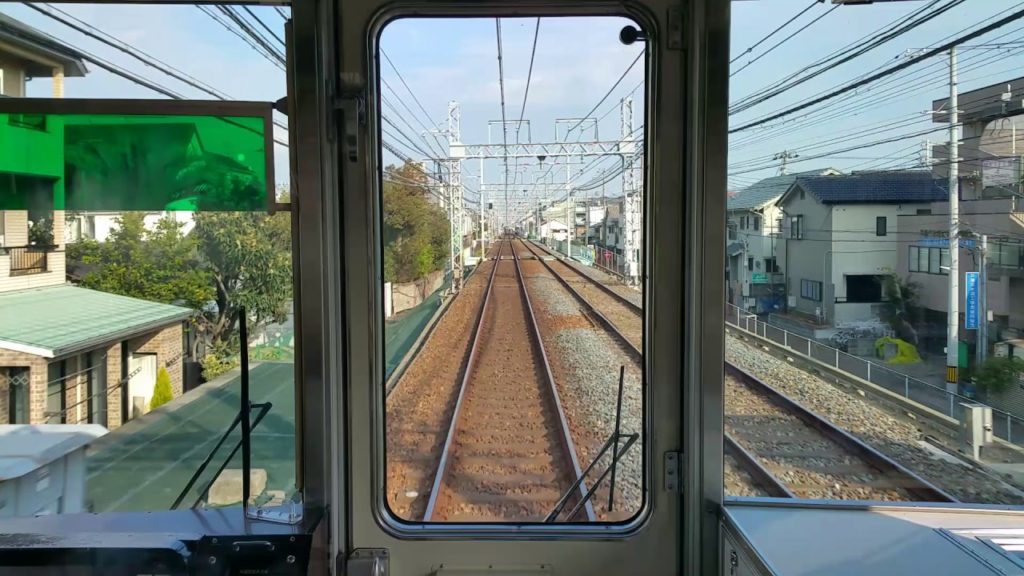 Hanshin Main Line train, Kobe to Osaka, 2017-01-02, 2:18:25 pm