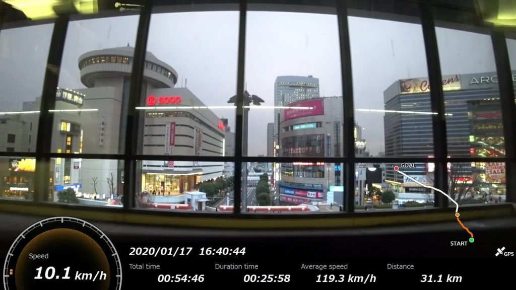 [FHD|ac]JR東日本・上越新幹線：東京→高崎駅間、E2系『とき号』乗車走行シーン。【車窓・側面展望】