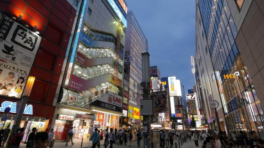 【4K】Night videowalk in Akihabara, Tokyo (reupload)