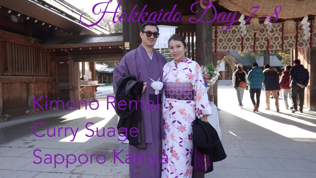 Hokkaido November 2019, day 7-8, KKday Kimono Rental Sapporo, Curry Suage, Sapporo Kaniya
