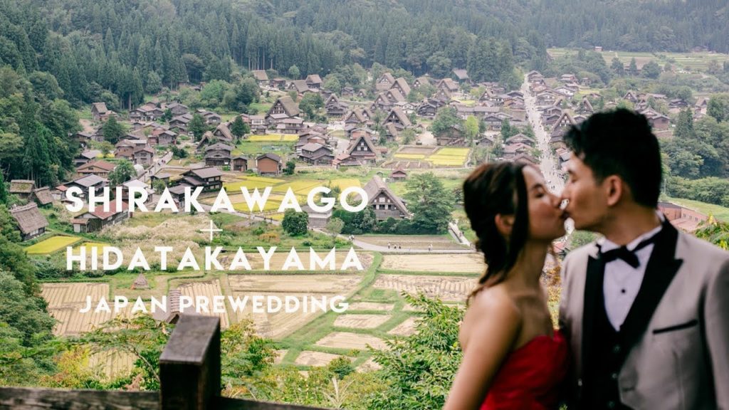 Japan prewedding photo in summer Shirakawago(travel to hidatakayama).