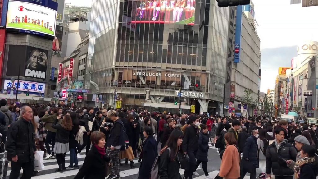 Shibuya Scramble Crossing, Shibuya, Tokyo Japan ~Busy Crosswalk Shibuya Scramble Crossing, Shibuya, Tokyo Japan ~Busy Crosswalk