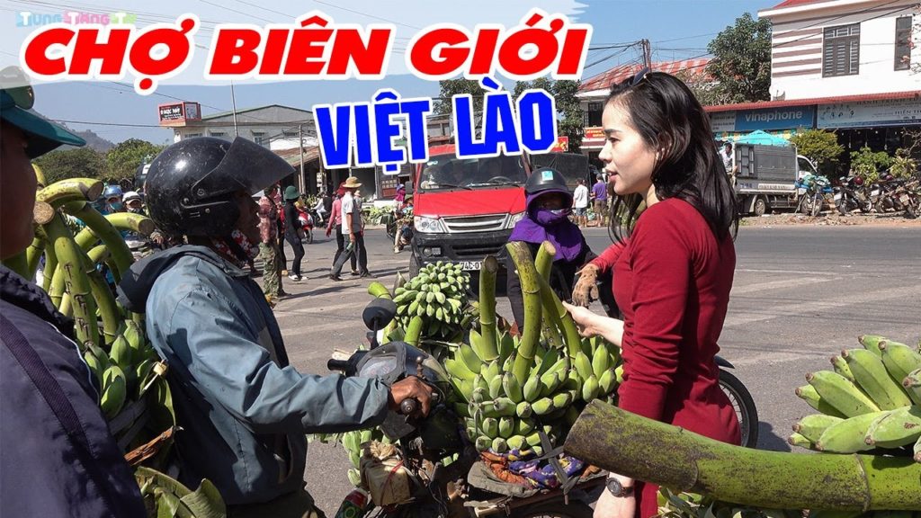 Nhộn nhịp Chợ biên giới Việt Lào | Thiên đường Chuối cúng lớn nhất Việt Nam!