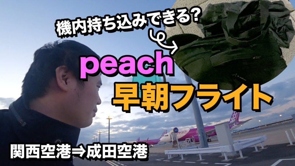 ピーチ国内線（関空⇒成田）搭乗記🍑機内持ち込みは厳しい?!