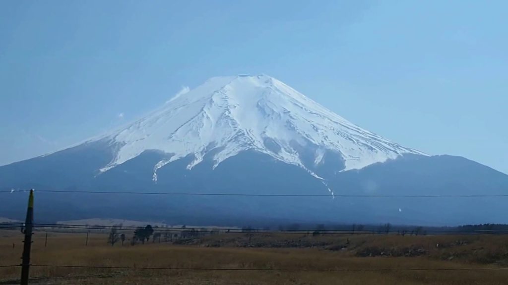 Mt.Fuji from highway bus Shibuya-Kawaguchiko