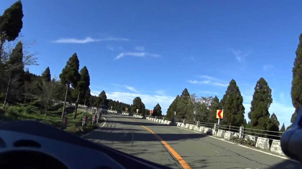 야마하 시그너스X 일본 투어_구마모토 현 아소산 부근_熊本県阿蘇山付近