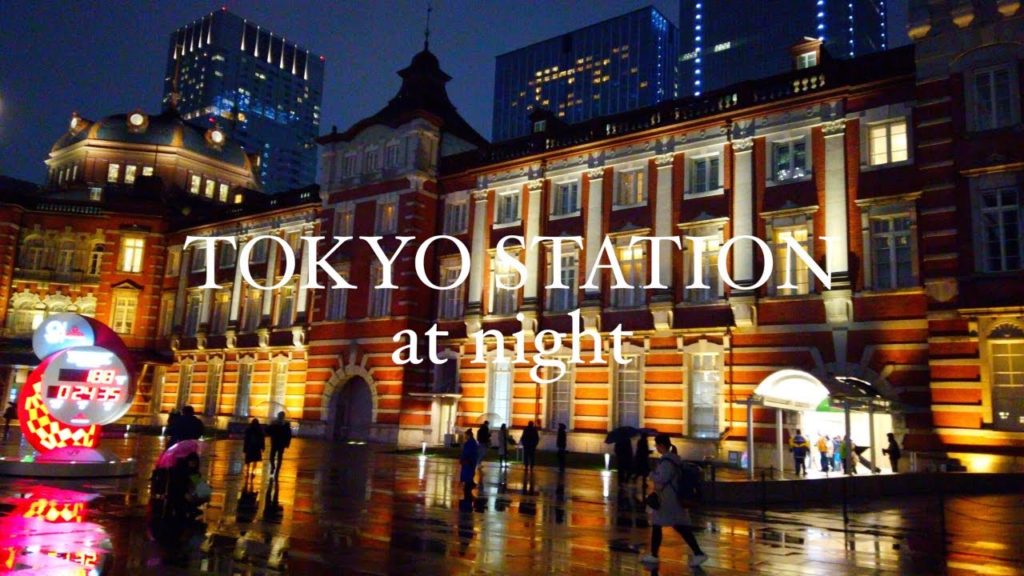 DJI Osmo Pocket -夜の東京駅を散歩 Walk around Tokyo Station at night【4K】【January 2019】