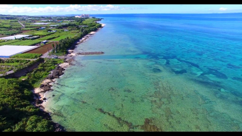[4Ｋ]　宇座の岬　  Drone Footage   okinawa islands Japan　 動画　素材　観光