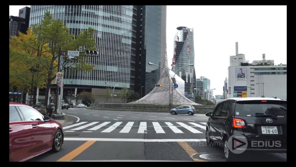 Nagoya city drive 名古屋市 イチョウ並木 2019