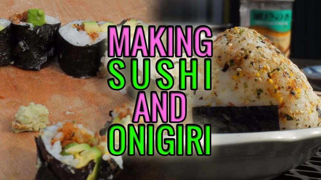 Asian Camping Food 2 | How to Make Japanese Sushi and Onigiri with Non-Perishable Ingredients